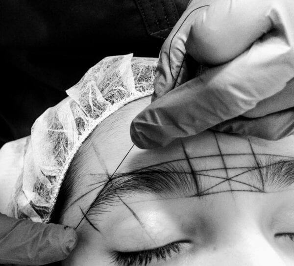 Mapping pre-ink string for Microblading - URBAN ARTISTRY - Lash Brow Institute